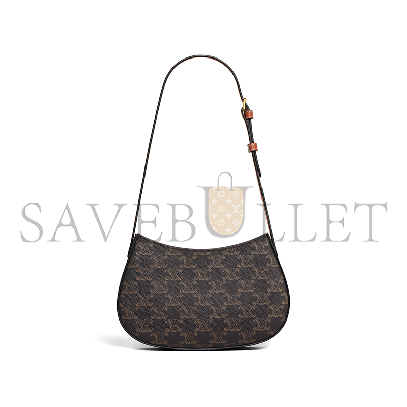 Ce**e medium tilly bag in triomphe canvas and calfskin 115702cuz.04lu (22*13.5*4cm)
